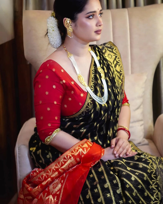 Exquisite Swarnachuri Jamdani Saree – Authentic 12.5 Cubit (Haat) Traditional Weave