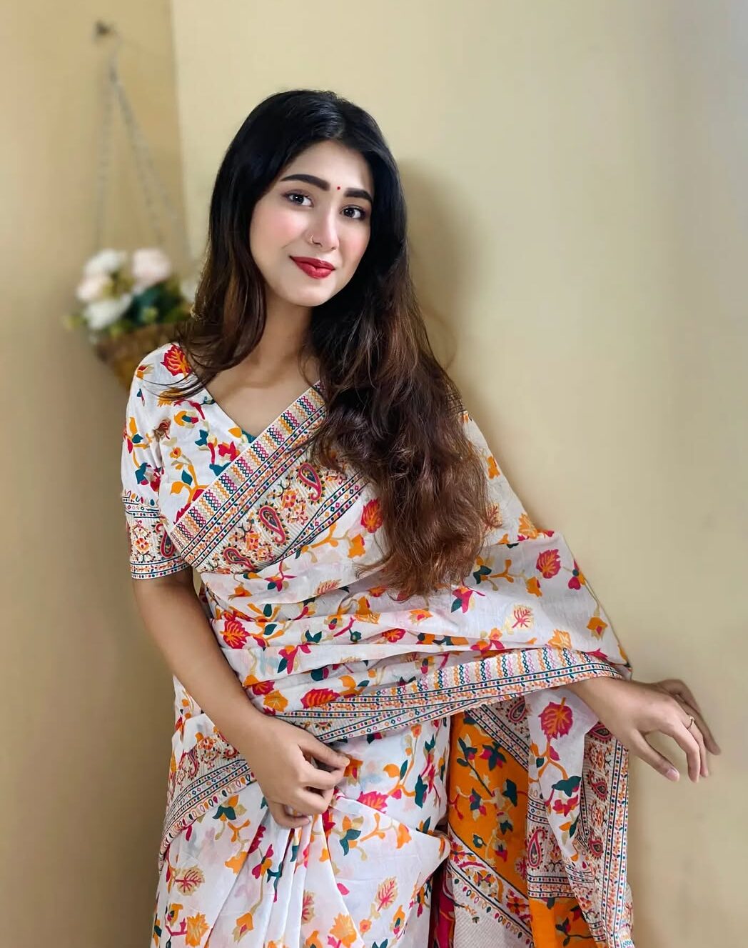Half Silk Jamdani Saree with Free Blouse Piece | Free Delivery